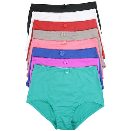 Rose Waistband - ToBeInStyle Women's Pack of 6 High-Rise Girdle Panties