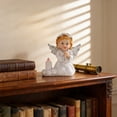 thumbnail image 7 of Horivan Resin Garden Fairy Cottage Ornament, Handmade Miniature House Decor for Home Desk Shelf, Cute Warm Gift Idea, Unique Collectible Figurine, 7 of 7