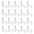 thumbnail image 1 of Unique Bargains Cable Clips, 100 Pack 9mm Nail in Cable Clips Circle Cable Clamps Cable Tacks Cord Clips, 1 of 6