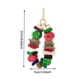 thumbnail image 3 of Rabbit Chew Toys for Teeth - Natural Wooden Pet Hanging Toy for Small Animals, Guinea Pigs & Hamsters - 8.3" x 5.1" Cage Accessories for Grinding & Biting, 3 of 4