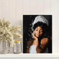 thumbnail image 2 of UXIEQU Woman in Towel Canvas Wall Decor 15.75x11.81 Inches, 2 of 8
