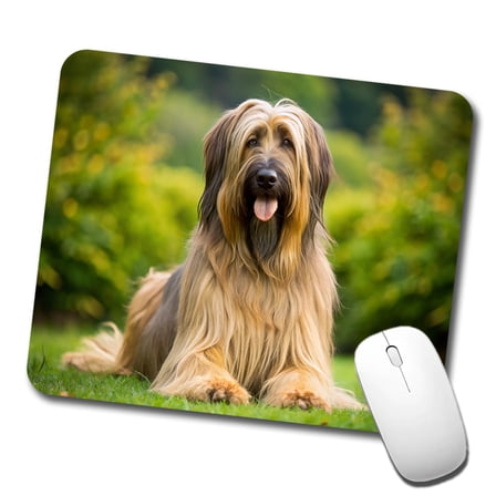 Briard Dog Photo Mouse Pad Low Profile Gaming Mat