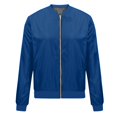 thumbnail image 4 of GXIPO Women's Casual Bomber Jacket Lightweight Windbreaker Jackets Long Sleeve Windproof Spring Fall Jackets with Pockets Dark Blue XL, 4 of 5