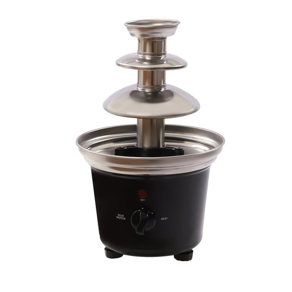 3-Tier Chocolate Fountain 430 Stainless Steel Luxury Chocolate Fondue Fountain Chocolate Fountain with Pure Copper Motor Party Fountain with Fruit Plate for Birthday Party Wedding Celebration