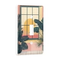 thumbnail image 2 of Yayeee Toggle Light Switch Wall Plate 1-Gang 4.5"x2.7" Home Decorative Outlet Cover, Pink Sunset, 2 of 7