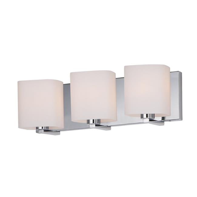 Maxim 11253swpc 19 In Wrap Three Light Bath Vanity Wall Polished Chrome