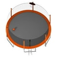 thumbnail image 2 of 16FT Outdoor Trampoline for Kids, Adults, Heavy Duty Recreational Trampoline with Basketball Hoop, Enclosure Net, Ladder & Antirust Coating, Waterproof & UV Resistant, Orange, 2 of 7