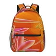 thumbnail image 1 of Balery Orange Flower Psychedelic Mochila Escolar Impresa, Mochila Ligera para Viajes Casual, Mochila Duradera y Cómoda Multifuncional, Mochila para Laptop-One Size, 1 of 5