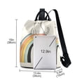 thumbnail image 3 of FORMRS Women's Travel Backpack Purse Anti-Theft Hidden Pockets Casual Shoulder Bag, White Cat Rainbow, 3 of 7