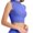 Blue, variant on Women's Sports Bras High Elasticity Shock-absorbing Sports High Neck Fixed Cup Yoga Drying Bra Bras for Women No Underwire Blue M