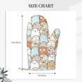 thumbnail image 2 of Zufioo Lovely Bear Print Silicone Anti-Scalding Gloves, Kitchen Hanging Rope Gloves, Kitchen Utensils Suitable for Barbecue, Baking, Cooking, 2 of 6