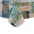 thumbnail image 2 of Paisley Scroll Easy Care Spillproof Vinyl Tablecloth with Polyester Flannel Backing, 2 of 3