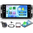 thumbnail image 3 of 7" Car Radio Stereo Apple CarPlay Android 15 GPS Nav For Jeep Wrangler 2007 2008 2009 2010 2011-2017, 3 of 12