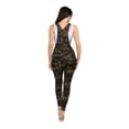 thumbnail image 2 of American Bazi Women's Button Down Slim Fit Color Denim Overalls RJHO926 - Olive Camo - 2X-Large, 2 of 4