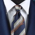 thumbnail image 3 of Cravates Hommes Cravates Affaires Cravates Mode Rayures Cravate Mariage, 3 of 23