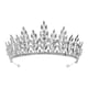 thumbnail image 5 of Tiara de boda, diadema, regalo, diadema decorativa, tocado de novia, corona, diadema Estilo A Plata, 5 of 7