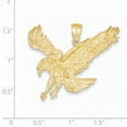 thumbnail image 2 of 14K Yellow Gold Textured Eagle Landing Pendant, 2 of 2