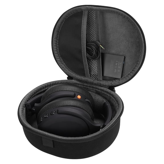 Linkidea Headphones Carrying Case Compatible with Skullcandy Crusher Wireless/ANC/360, Hesh 3, Protective Hard Shell Headset Travel Bag with Room for Cable (Black)