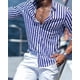 thumbnail image 4 of Camisa de hombre de moda 2024 con estampado de rayas de manga larga, ropa social de lujo para hombre, hawaiana, elegante, clásica, de moda, tallas S a 5XL, 4 of 4