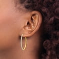thumbnail image 3 of 14k Oval Hinged Hoop Earrings, 3 of 4