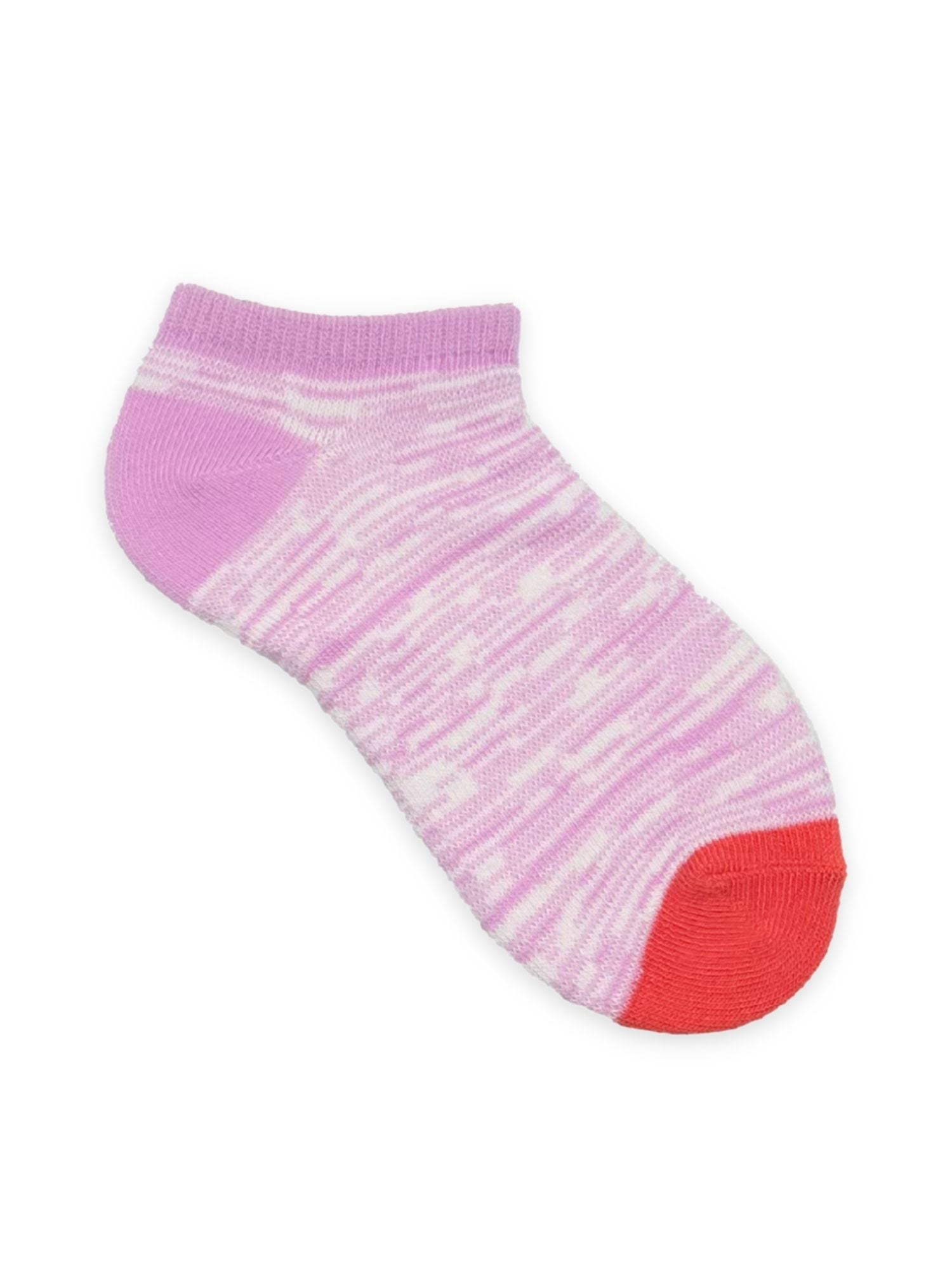 Wonder Nation Girls No Show Fashion Socks, 6-Pack, Sizes S-L