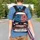 thumbnail image 4 of Easygdp American Flag Skull Mochila Ligera de 15 Pulgadas para Estudiantes, Mochila Cómoda para la Escuela y Viajes, Correas Ajustables, 4 of 6