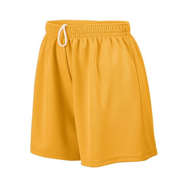 Pantalón corto de malla absorbente para niña ORO M Ropa deportiva Augusta 961