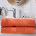 thumbnail image 2 of BNM Zero Twist Cotton Bath Sheets Set of 2, Brick, 2 of 4