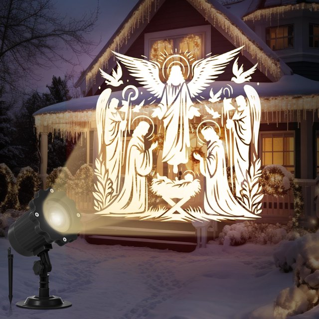 Proyector de luces navideñas Treela Nativity para exterior/interior