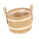 thumbnail image 5 of Cesta tejida para macetas con forro, soporte para macetas, almacenamiento de adornos con asas 29x21cm, 5 of 9