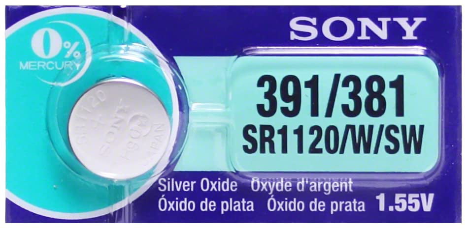 5 x Sony 337 Pile Batterie Blister Mercury Free Silver Oxide SR416SW 1.55V 