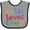 Heather and Black, variant on Inktastic My Tio Loves Me Boys or Girls Baby Bib