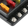 thumbnail image 5 of Caja de fusibles Caja de fusibles de 8 vías Soportes de bloque de fusibles de hoja Caja de fusibles de terminal de tuerca de tornillo Caja de fusibles con indicador LED Caja de fusibles de automóvilSo Mgaxyff No, 5 of 5