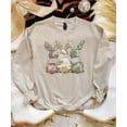 thumbnail image 3 of Camo 3 Easter Bunnies Sweatshirt for Women Teens & Kids Spring Family Matching Pullover Sand Sweatshirt Adult X-Large, 3 of 7