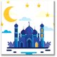 thumbnail image 1 of Cuadro Canva Pixtreats Templo De Noche 100X100 cm, 1 of 4