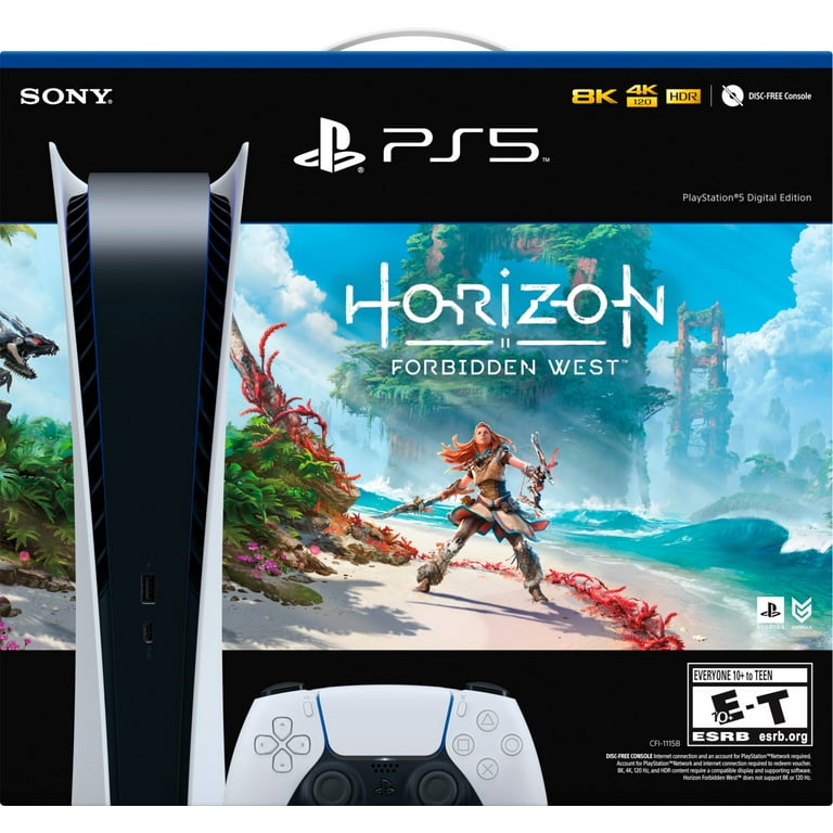 Console Playstation 5 Digital Edition + Game Horizon Forbidden