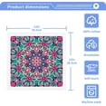 thumbnail image 4 of Coolnut Colorful Ethnic Ornament Flower Pure Cotton Washcloths 6 Pack,Soft Highly Absorbent Fingertip Towel Hand Towels Face Towels for Bathroom Spa Home Wash cloth, 4 of 7