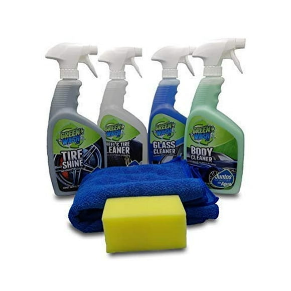 Kit de Lavado Ecológico Green Wash Verde Exterior Sin Agua y En Seco