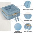 thumbnail image 4 of Bolsa de maquillaje Prite, pequeña, portátil, transparente, impermeable, azul, 4 of 8