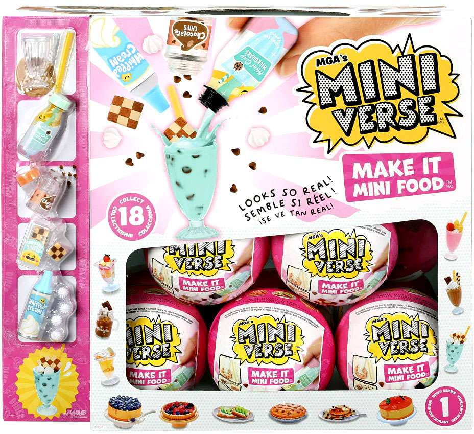 Miniverse Series 1 DINER Make It Mini Food Mystery Box (18 Packs ...