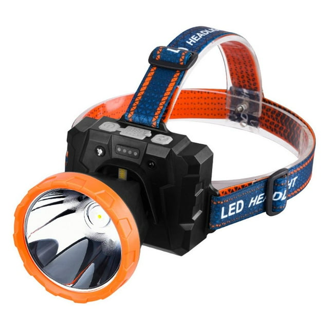 Lampe Frontale Rechargeable, Lampe Frontale Led Haute Puissance Étanche pour Pêche Randonnée Chasse en Plein Air