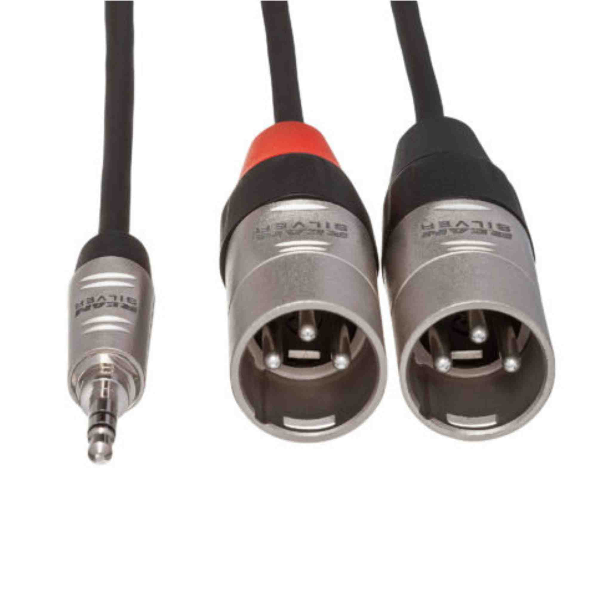 Hosa Technology 6' REAN 3.5mm TRS to Dual XLR3M 24 AWG Pro Stereo Breakout Cable