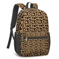 thumbnail image 2 of 17 Inch Lightweight Backpack,PVC Waterproof Oxford Fabric, Ergonomically Designed, with Large Capacity, Leopard Animal Pattern, 2 of 5