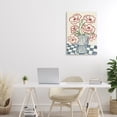 thumbnail image 2 of Stupell Industries Flower Vase on Minimal Checkered Canvas Wall Art design by JJ Design House LLC, 24 x 16, 2 of 7