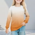 thumbnail image 2 of Favoffer Girls Long Sleeve Shirts Kids Crewneck Soft Tunic Tops Basic Casual T-Shirts 5-14 Years with Pocket, 2 of 8