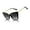Black, variant on FEISEDY Trendy Polarized Women Sunglasses, Retro Womens Square Cat Eye Sun Glasses B4134