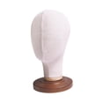 thumbnail image 2 of Canvas Mannequin Head Display Hair Hats Hairpieces Multipurpose Styling Display, 2 of 9
