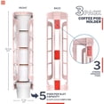thumbnail image 2 of Xianlin-Porte-Dosettes pour Keurig K-cup, Support Latéral K Cup, Parfait pour Petits Comptoirs (Rose), 2 of 4