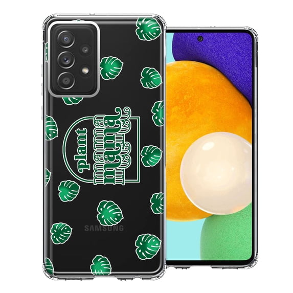 MUNDAZE Samsung Galaxy A53 Plant Mama Houseplant Lover Monstera Tropical Leaf Green Design Double Layer Phone Case Cover