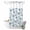 Gray Blue, variant on No Hook Shower Curtain, Blue Teal Coastal Shower Curtains for Bathroom with See Through Top Window, Coral Starfish Seaside Summer Beach Waterproof & Washable Bath Curtain Narrow 54"x78"
